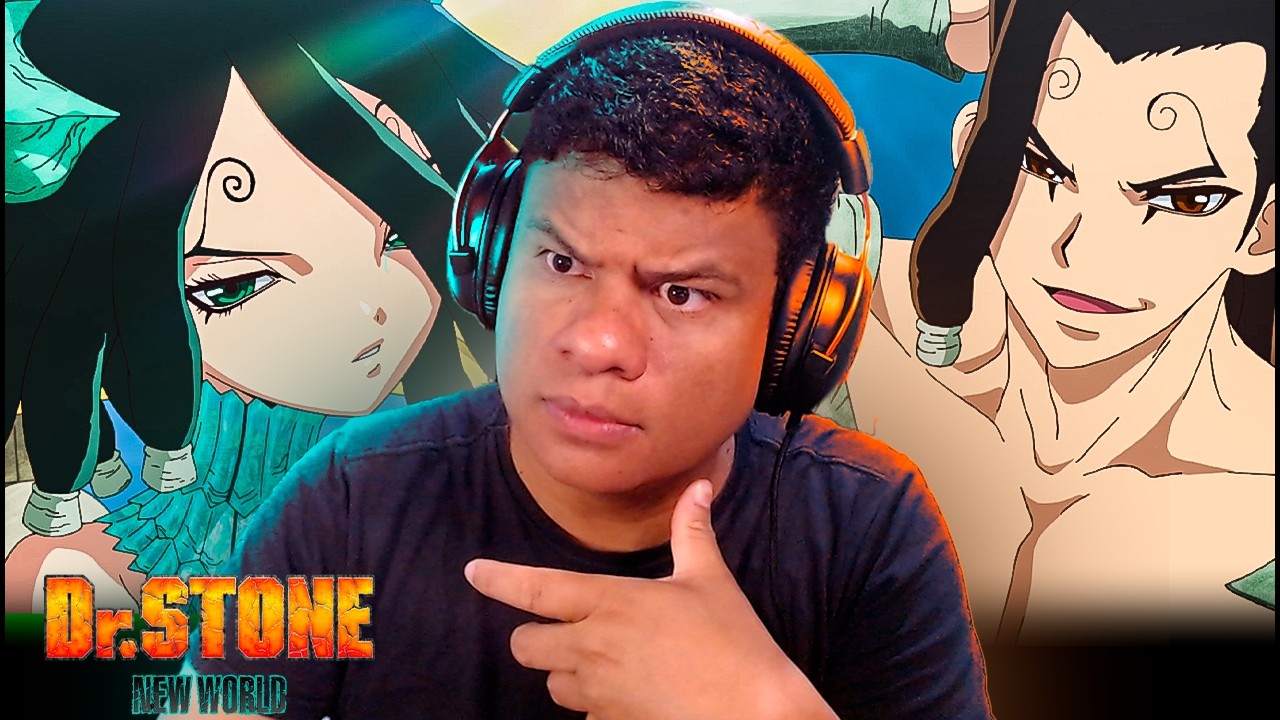 OS DOIS MAIS FORTES DA ILHA! | Dr. Stone - New Wolrd Episodio 08 | React do anime!