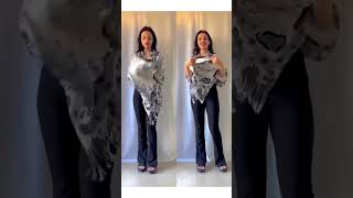 Easy Shawl Hack | how to wear shawl in winters | viral Fashion hack | fashion hacks | scarf hacks screenshot 5