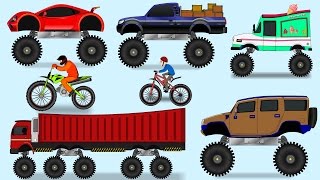 Monster Street Vehicles | Cars | Learn Vehicles | Videos for Children | Little Kids TV