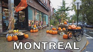 Montreal, Quebec - Walking in the Rain - Le Plateau Neighborhood - October 2023