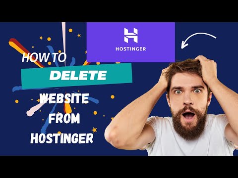 How to delete Website From Hostinger Web hosting #hostinger #wordpress