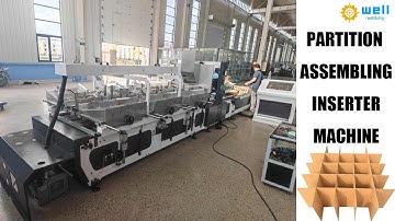 WD series Automatic Partition Assembler slotting Machine #partitionassemler  #assembing #insert