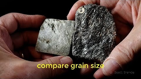 Identification Metamorphic Rock Training Video - Grain Size 1