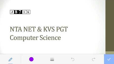 Digital Electronics / NTA NET computer science, KVS PGT COMPUTER SCIENCE