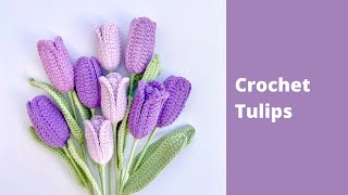 How to Crochet Tulips Bouquet ✿ Easy Step by Step Tutorial for Beginners | Crochet Flower Bouquet