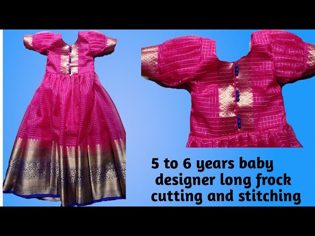 Kids baby frock cutting and stitching/3-4 year old girl dress cutting and  stitching - YouTube