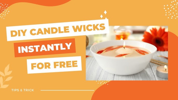 How to Make Your Own Candle Wicks (1 Minute) 