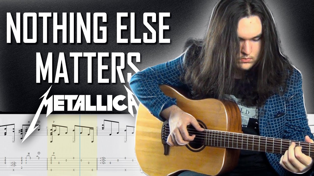 Metallica - Nothing Else Matters • Guitar Lesson (Percussive ...