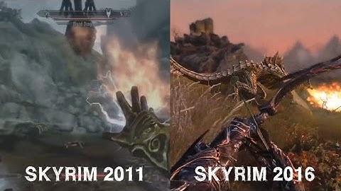 Skyrim Special Edition 2016 (Remastered) vs Elder Scrolls 2011 - Ultra settings graphics compare HD
