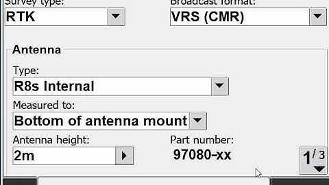 Creating a Survey Survey Style in Trimble Access for a VRS Survey with a Trimble R Series Receiver