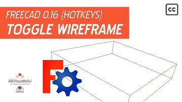 FreeCAD Tutorial - Hotkey #1 - Shift + Spacebar = Toggle wireframe mode