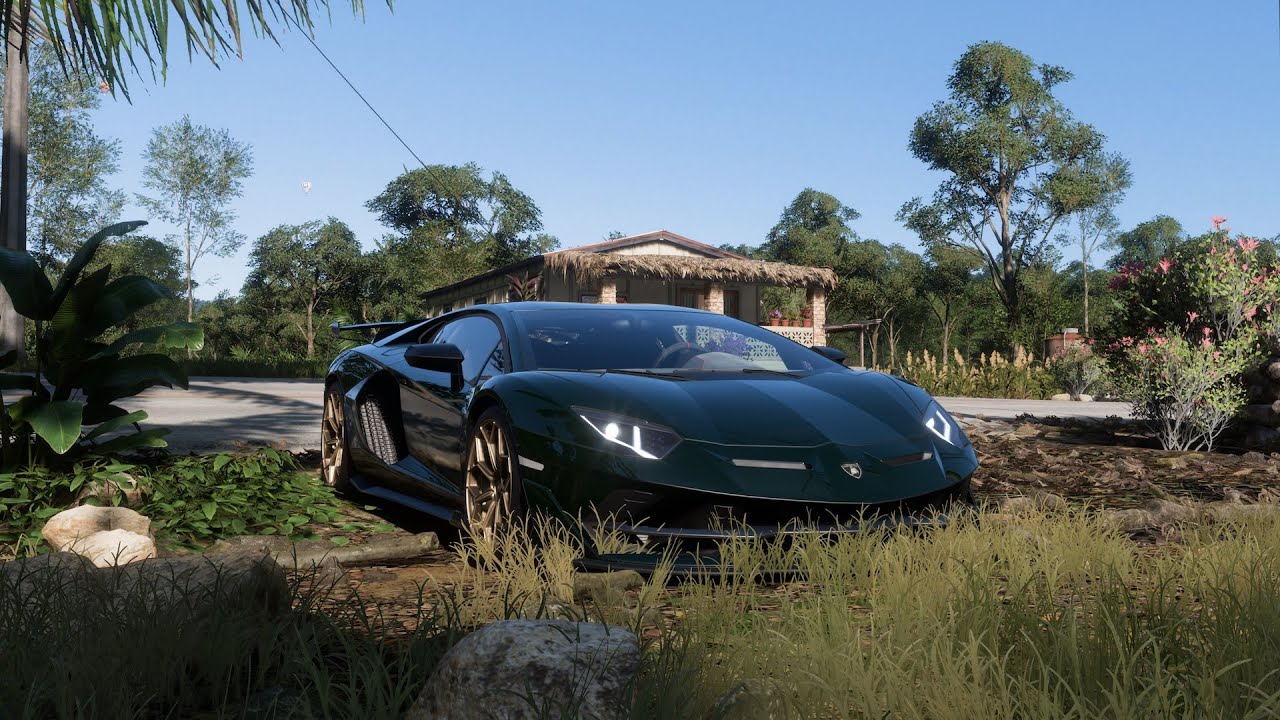 6.5L naturally aspirated V12 Lamborghini SVJ gameplay. FH5