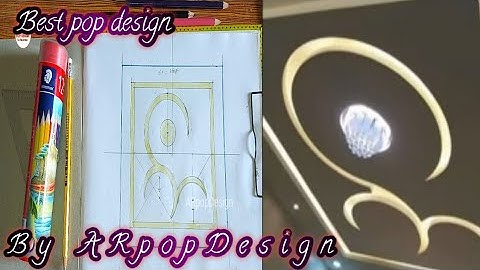 how to mark the new pop false ceiling design drawing by ARpopDesign
