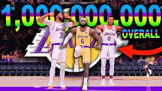 Los Angeles LAKERS 1 MILLION OVERALL TEAM In NBA 2K22.. First 1 Million Overall Team In 2K22!!