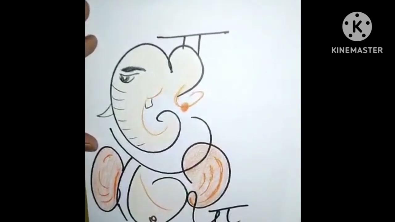 Lavanya Name In The Shape of Lord Ganesha... YouTube