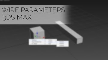 3DS Max Wire Parameters