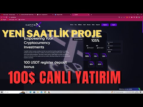 YENİ SAATLİK KRİPTO PROJE💎100$ BEDAVA KAYIT BONUSU / New best Cloud mining website / #usdt #trx #btc