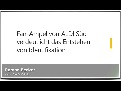 Abb 03 18 - Fan-Ampel von ALDI Süd verdeutlicht das Entstehen von Identifikation