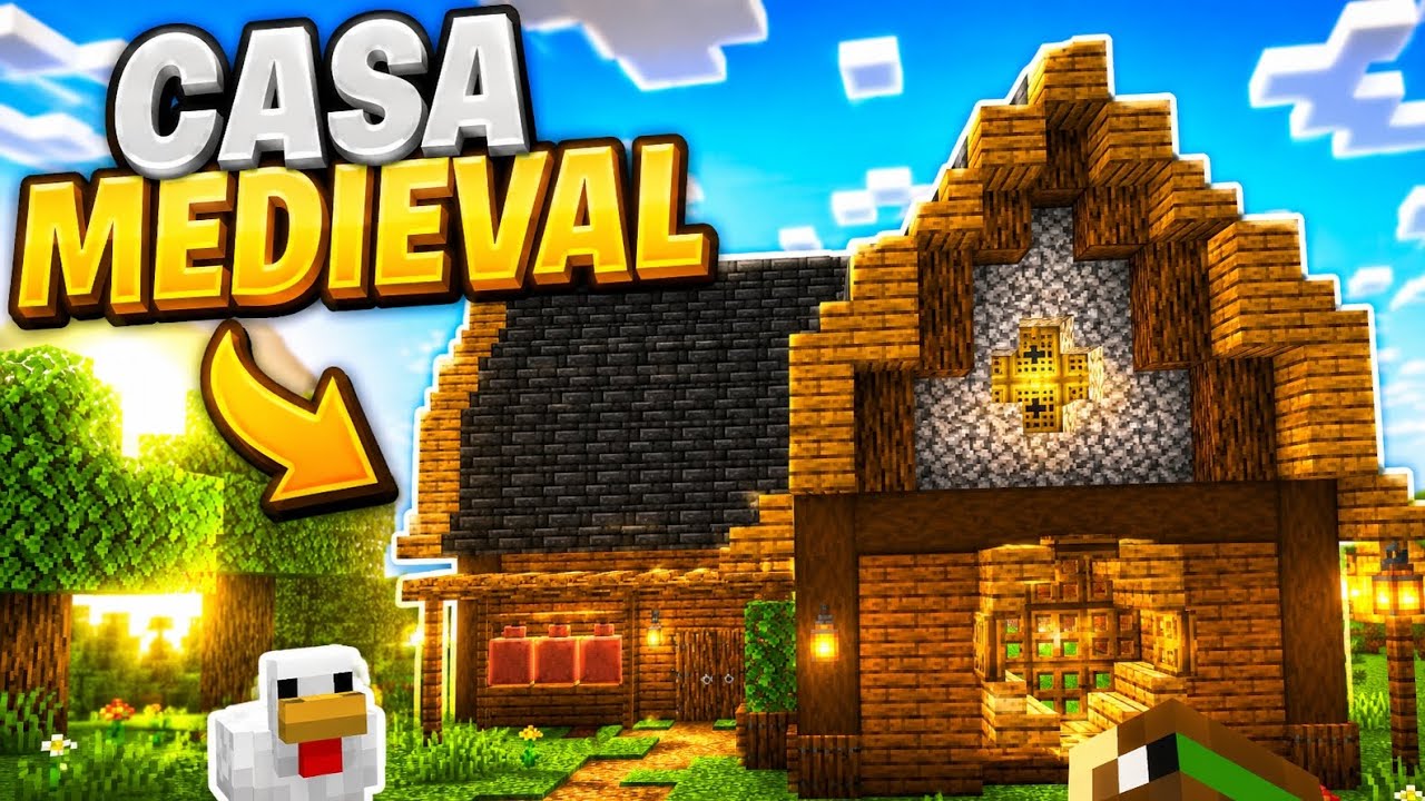 COMO CONSTRUIR UMA CASA MEDIEVAL NO MINECRAFT ! - YouTube