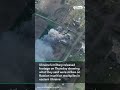 Drone Footage Shows Explosions in Eastern Ukraine