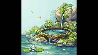 Enchanted Oasis #shorts #nature #garden #water #pond #spring