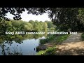 Sony AX53 Camcorder Stablization test