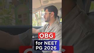 How to study Ob-gyn for NEET PG 2026 #neetpg #obgyn #inicet