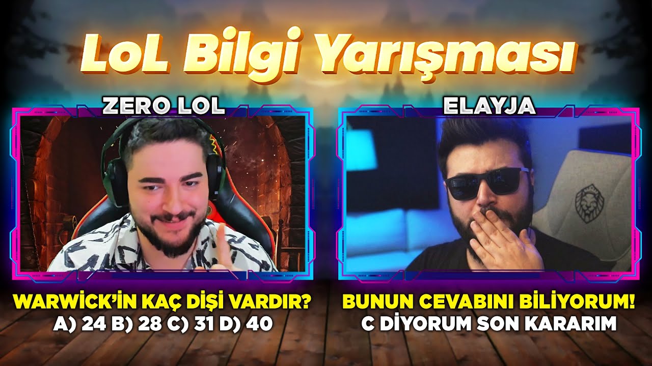 LOL ÖDÜLLÜ BİLGİ YARIŞMASI #2 🏆 | @ElayjaLol İLE GÜLDÜREN SORULAR | Zero LoL