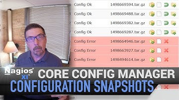4. Nagios XI - Core Config Manager - Configuration Snapshots