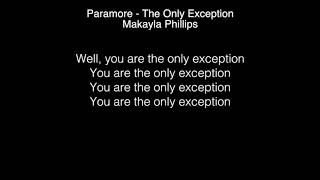 Makayla Phillips - The Only Exception Lyrics (Paramore) She got golden buzzer from AGT 2018