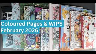 Completed February 2026 Coloring Pages | Works in Progress