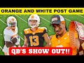 Orange  white post game qbs shows out tennessee football vols football college football