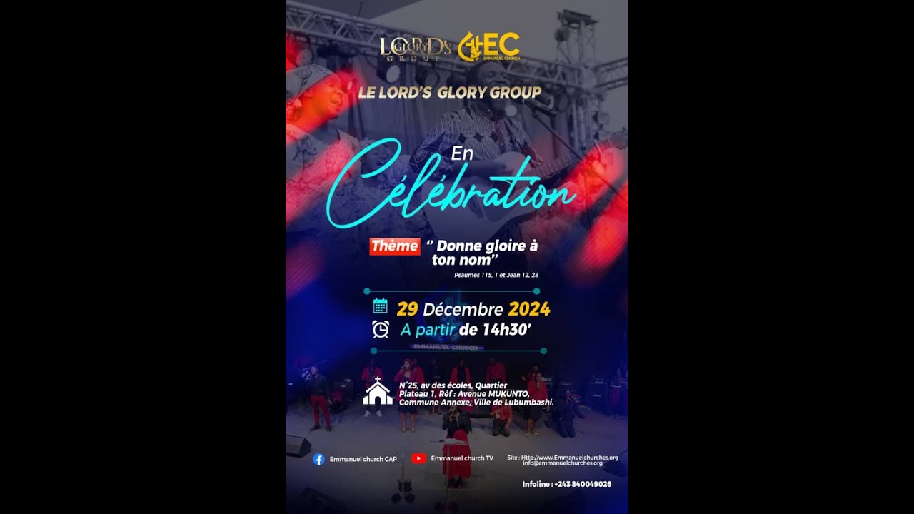 Celebration : Laisse parler ton cœur et que ton âme chante  Lord's Glory group