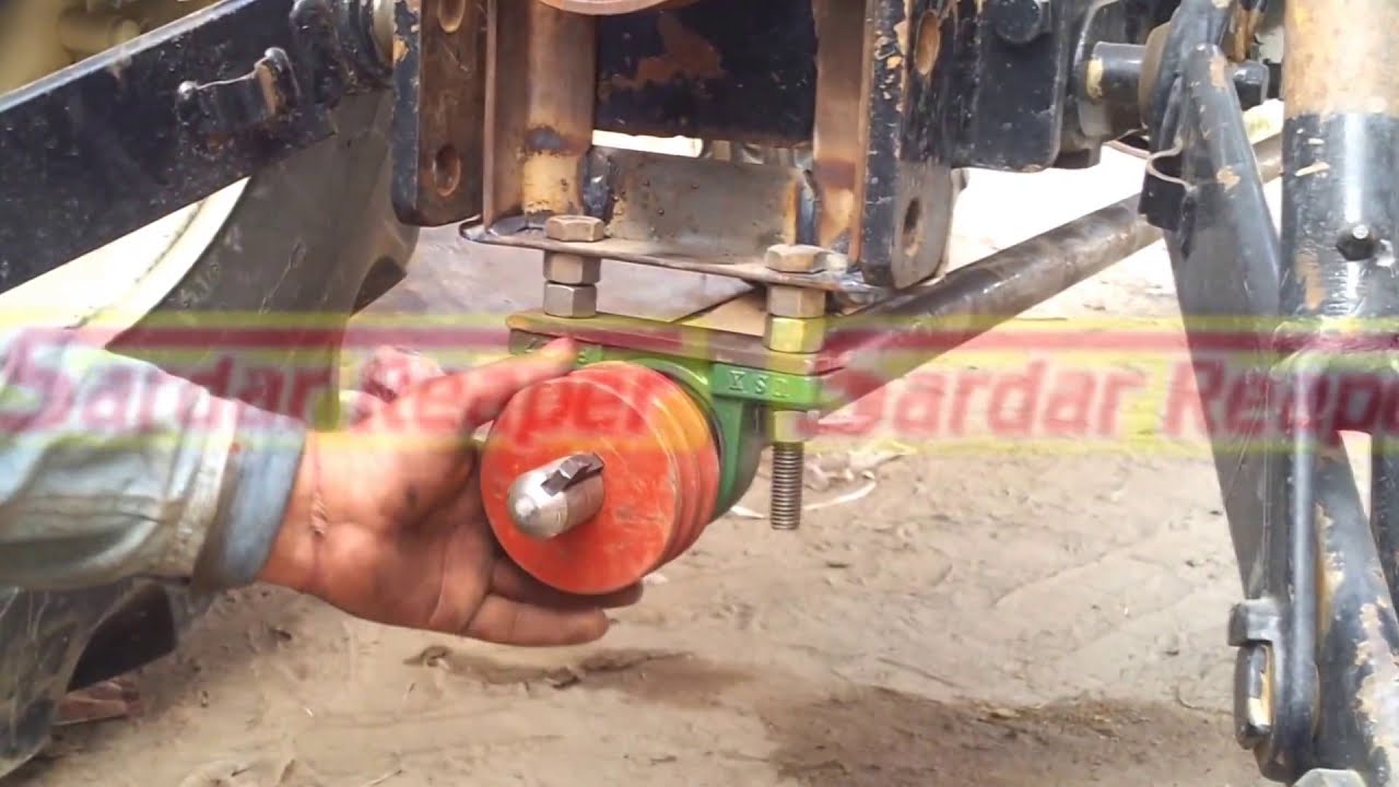 TRACTOR MOUNTED REAPER MACHINE INSTALLATION how to assemble reaper on tractor   98144-47143