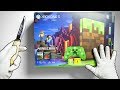 BEST XBOX ONE S LIMITED EDITION? Unboxing Minecraft Console &amp; Fortnite Battle Royale Gameplay