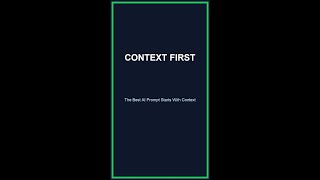 The Best AI Prompt Starts With Context