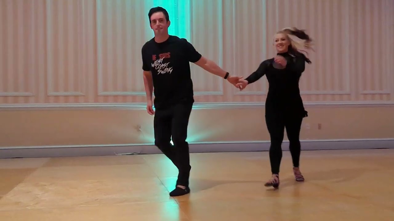 Jordan Frisbee and Tatiana Mollmann - West Coast Swing Pro Show Demo - ESS Boston Camp 2022