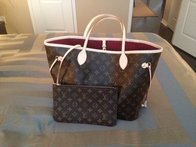 louis vuitton neverfull mm good condition comes with wallet !