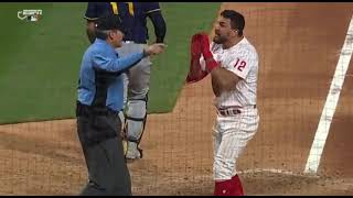 Schwarber Calmly Explaining his Frustration - 4/24/2022