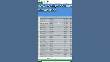 How to Align Column width Automatically using shortcut#short #shortvideo#excel #exceltutorial#shorts