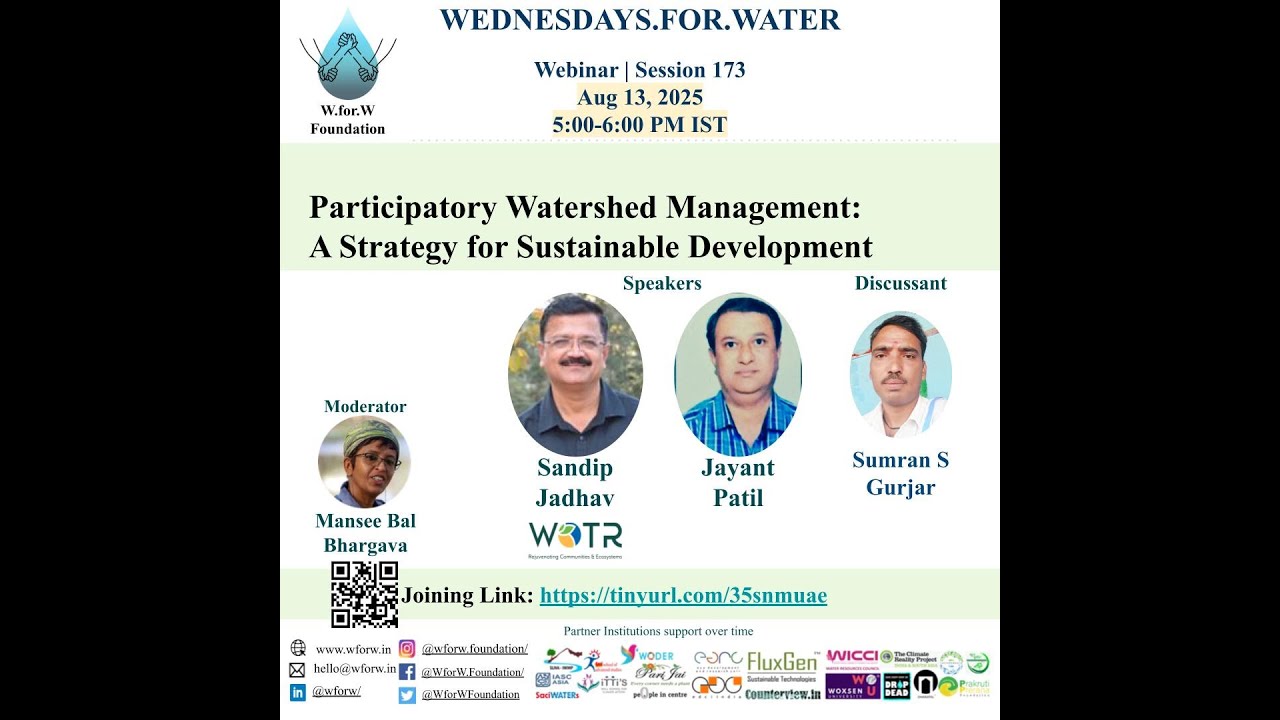 Wednesdays.for.Water.13.8.25.Participatory Watershed Management:Strategy for Sustainable Development