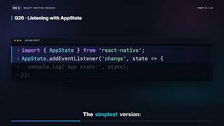 Full App Lifecycle & AppState — iOS vs Android | React Native Interview (2.8) Update