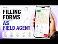 How to Fill Forms During Tasks as Field Agent in the Field Force Management App