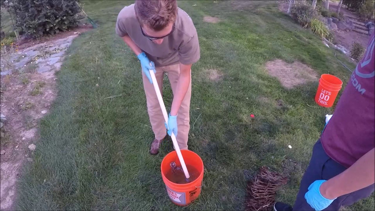 Removing Rust From Foothold Traps With Muriatic Acid (pool cleaner