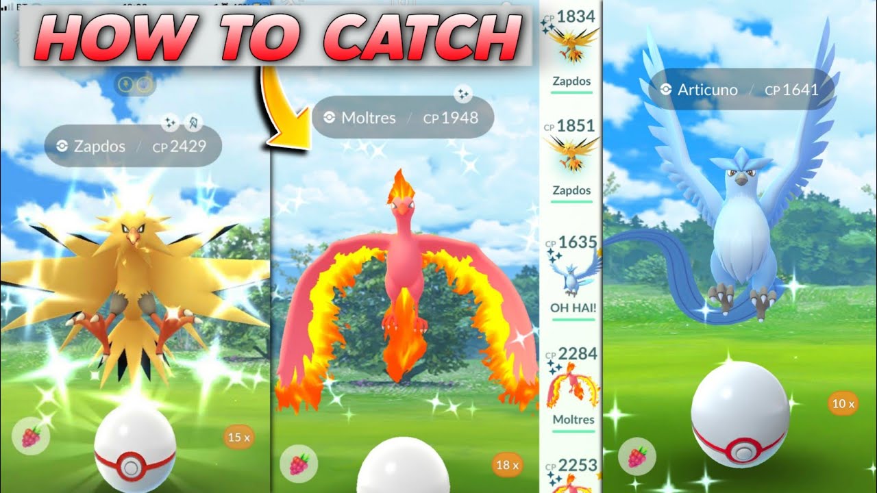 Shiny Pokemon GO Articuno, Zapdos, Moltres: Back In The Game, Soon