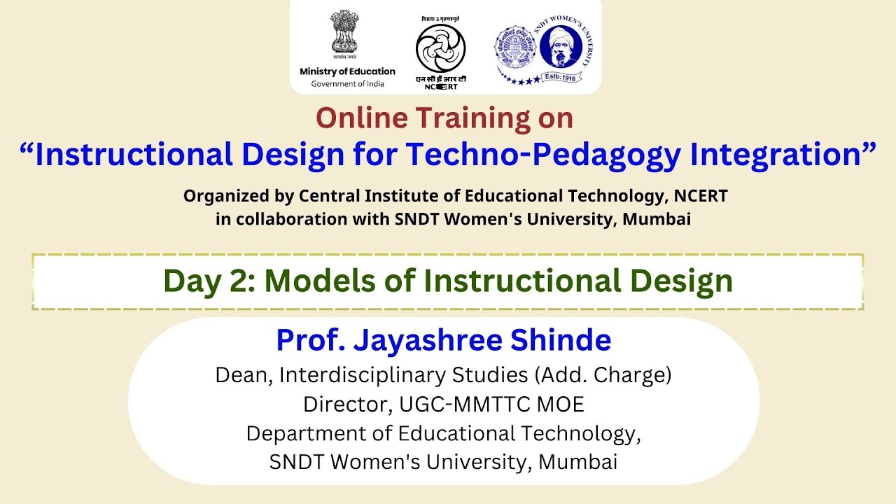 Day 2: Models of Instructional Design |