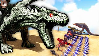 Ninja Boss VS Mod Dinousaurs | ARK Mod Battle Ep.451