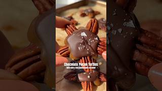Chocolate Pecan Turtle Clusters Recipe #vegan #food #recipe #baking #desserts #easyrecipe
