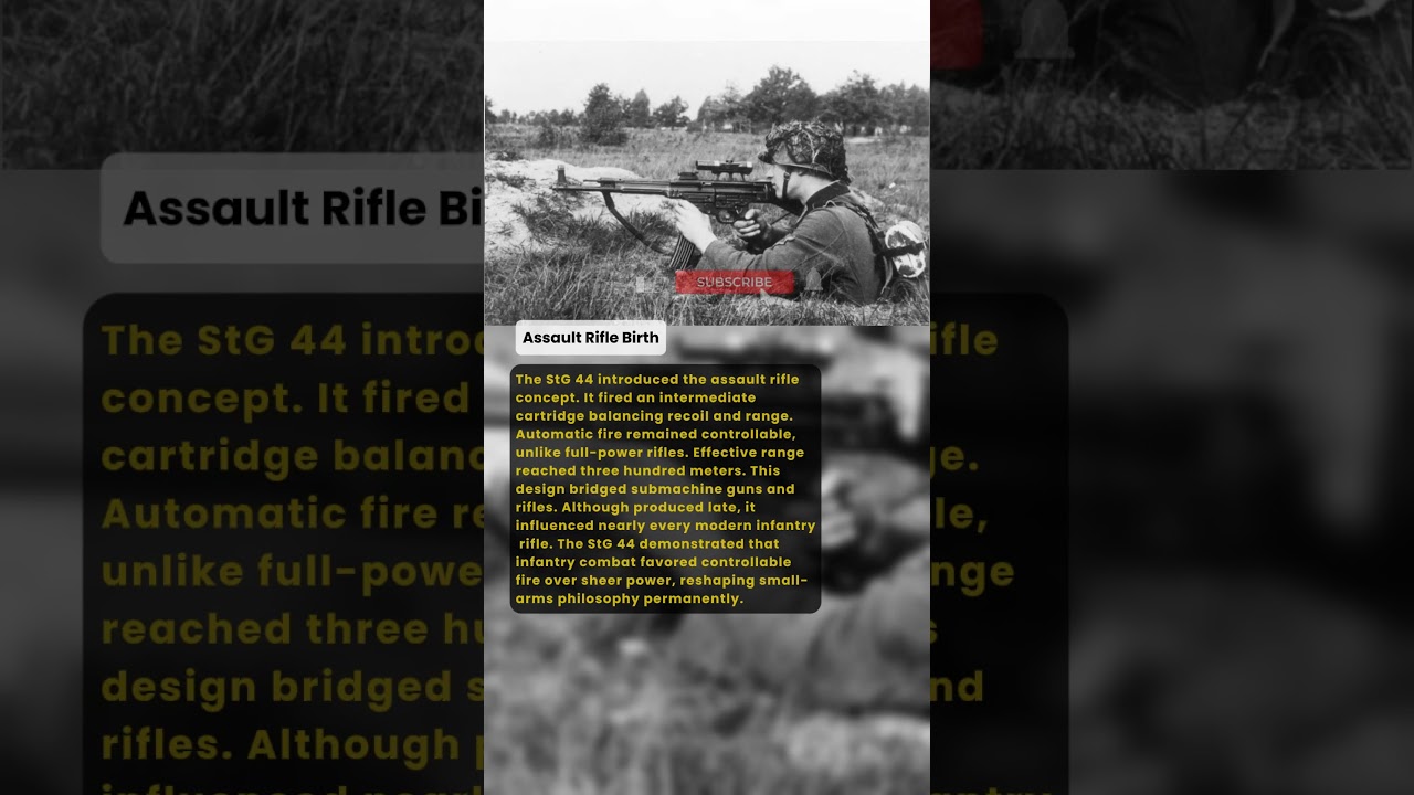 Assault Rifle Birth | Military History Talks