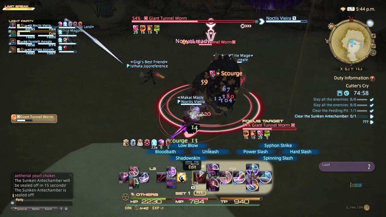 Final Fantasy XIV - Giant Tunnel Worm